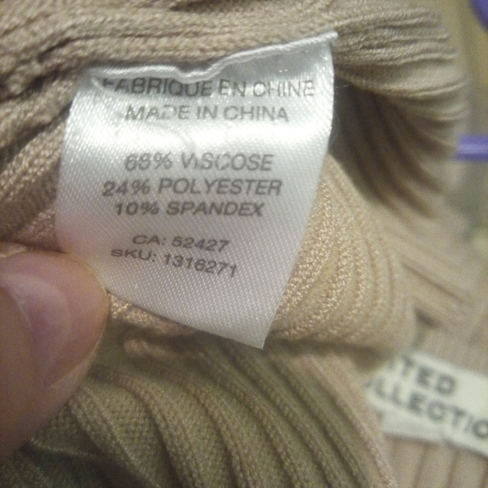 Women's Beige Wrap Sweater - Picture 6 of 6